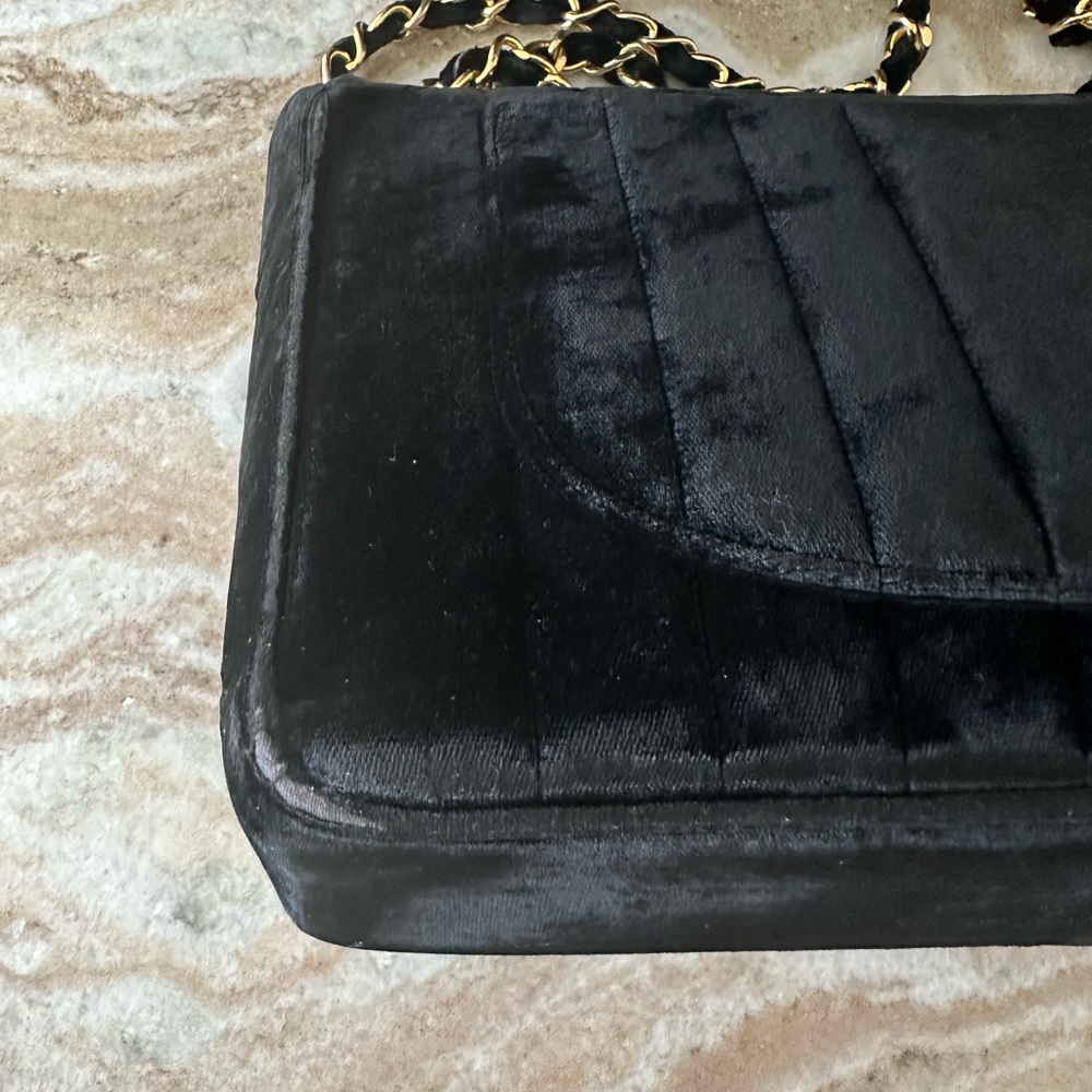 Authentic Chanel Velvet Handbag - Picture 5 of 11